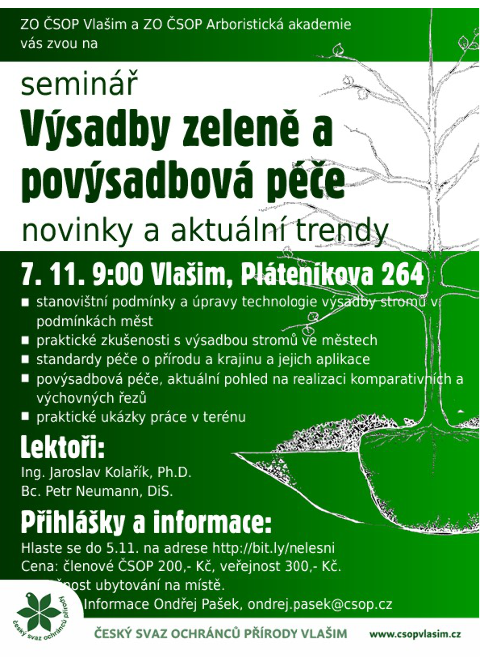 Seminář Výsadby zeleně